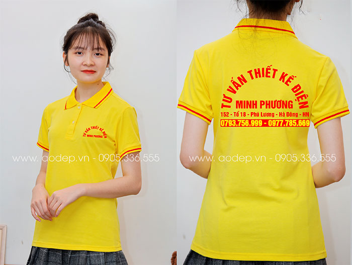 May áo phông Tư vấn thiết kế điện Minh Phương | May ao phong dong phuc